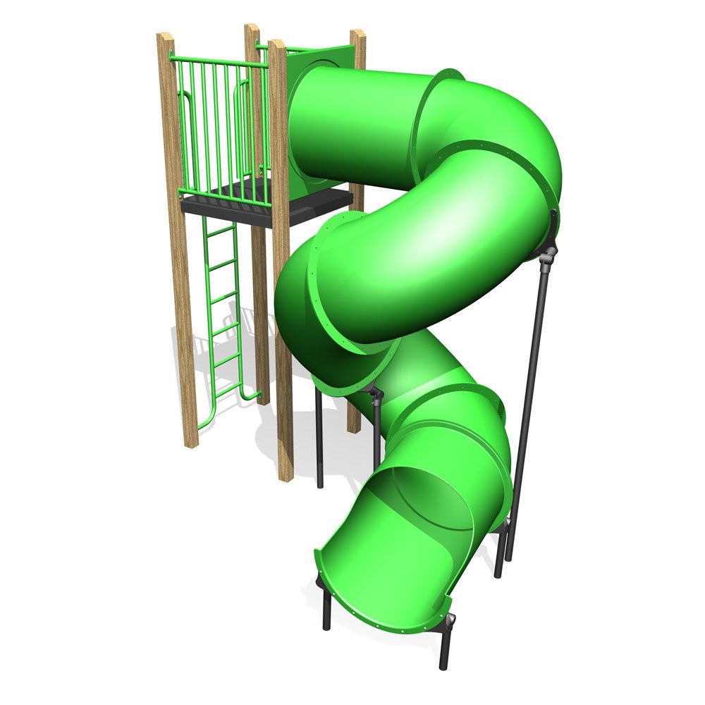 Tower Slide 2100 Sprial Tube Park Supplies & Playgrounds